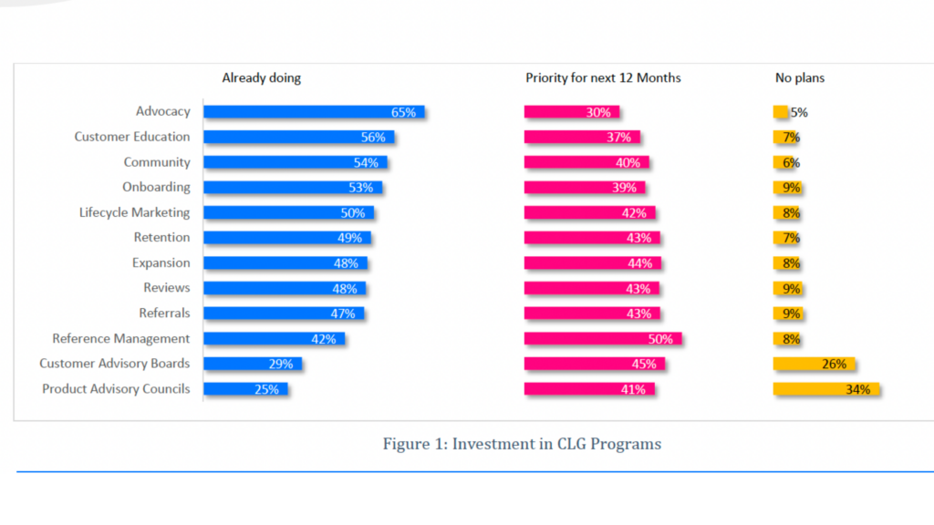 What are the top CLG programs CMOs invested in during 2022 and what's planned for 2023?